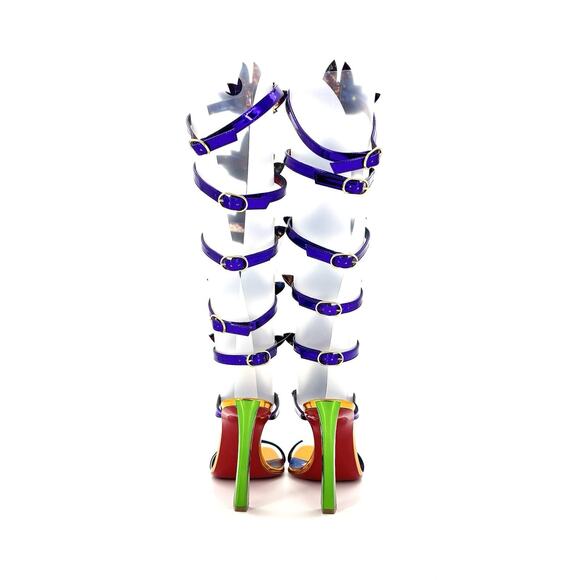 NEW Christian Louboutin Marvel Sea Warrior 100 Gladiator Knee High Sandals 39 - Picture 6 of 10